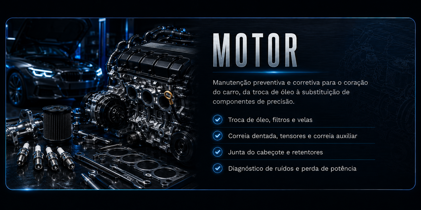 Motor - manutenção preventiva e corretiva